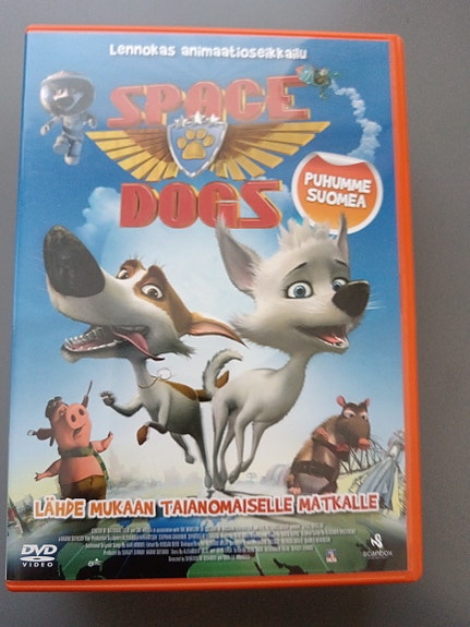 Space Dogs DVD lasten animaatioelokuva suomeksi