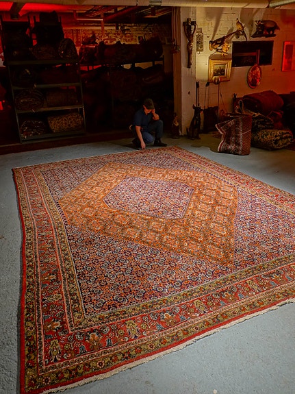 Suuri hurmaava aito persialainen villamatto – 400 x 300 cm