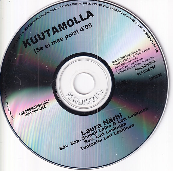 Laura Närhi - Kuutamolla (Se Ei Mee Pois) (CDr, Single, Promo)