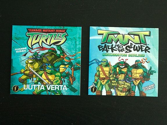 Turtles TMNT DVD 2 kpl