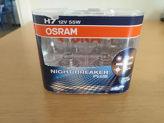 2 kpl H7 /12V/55W Night Breaker-Polttimot / UUDET