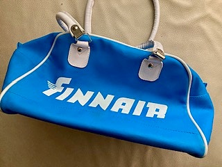 Myydään upea vintage Finnair -laukku / retrokassi