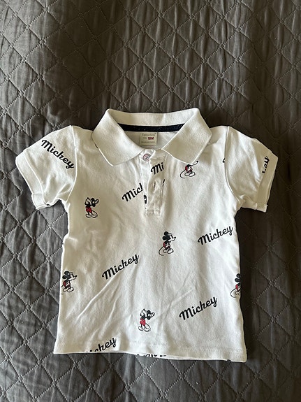 Mikki Hiiri T-paita kauluksilla, koko 86cm