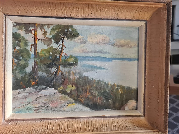 Vanha öljyvärimaalaus Koli?