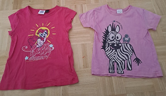 Lasten t-paidat 2kpl, My little pony & seepra