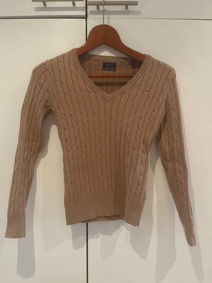 Gant stretch cotton pusero XS beige puuvilla