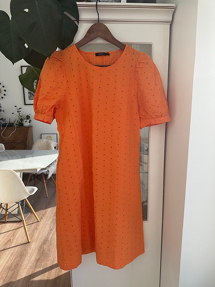 Nanso Petra mekko oranssi puuvilla koko 34-36