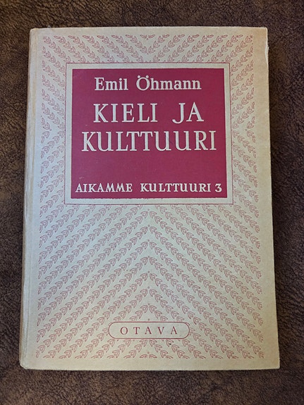 Otava Emil Öhmann Kieli ja kulttuuri -kirja