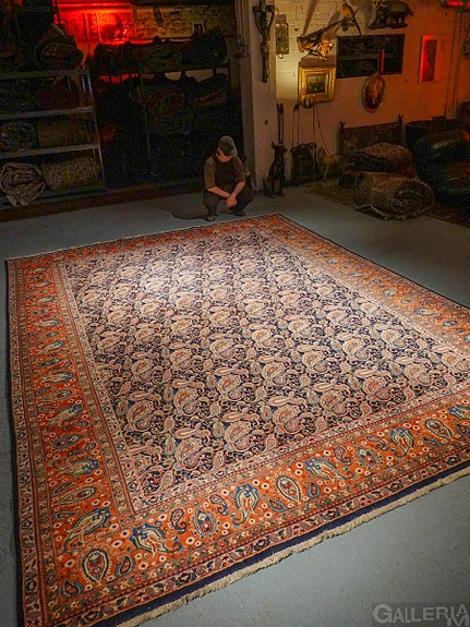 Juhlavan koristeellinen aito itämainen matto – 382 x 292 cm