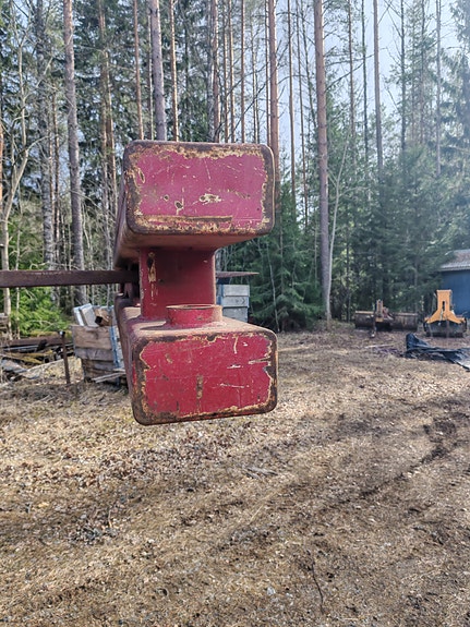 Pokka perävaunun pukki.
