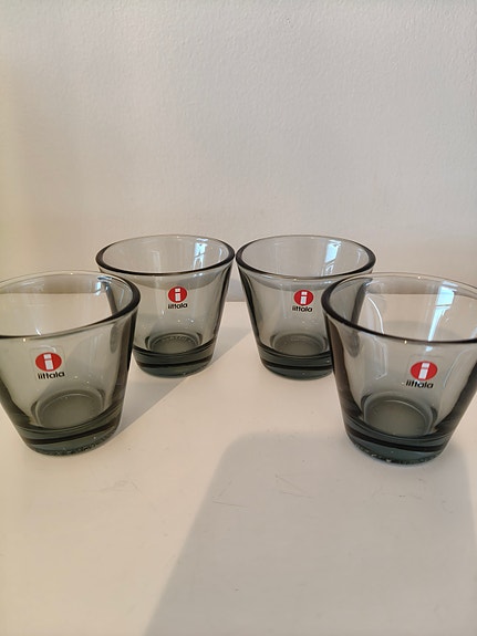Iittala Kartio snapsilasit harmaa