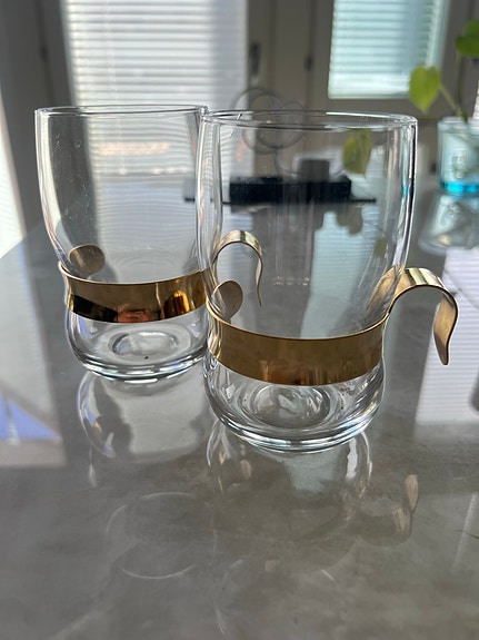 2kpl Iittala, Jorma Vennola, Paula, Irish coffee lasi