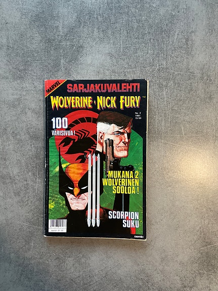 Marvel sarjakuvalehti Wolverine Nick Fury