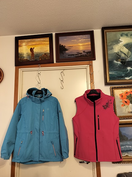 Softshell takki 42, softshell liivi 40