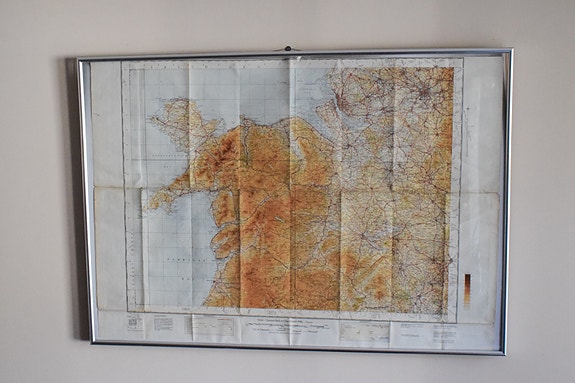 1935 Wales maantiekartta. Isokokoinen