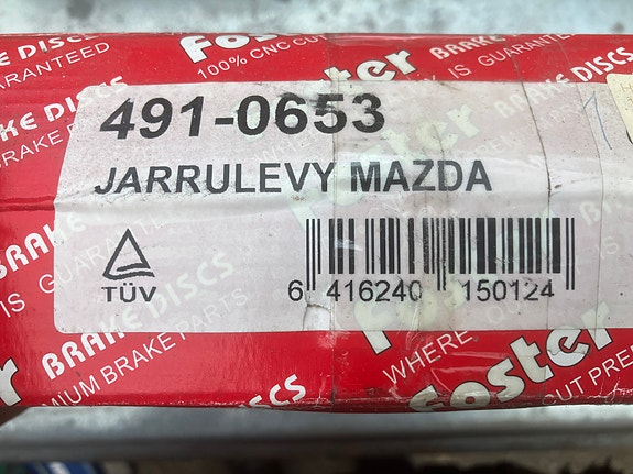 Mazda 626 GD 1.6/1.8 Etujarrulevyt 242mm 87-91