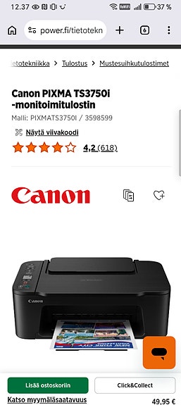 Canon pixma tulostin