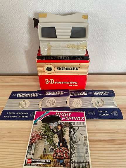 View-Master katselulaite ja kiekkoja