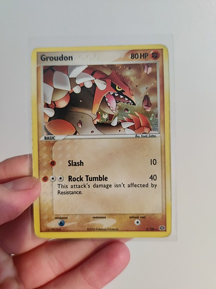Groudon 5/106 Emerald Pokemon kortti