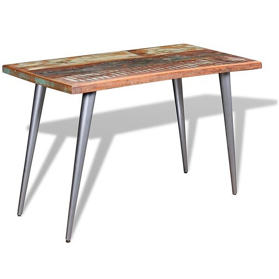 vidaXL Ruokapöytä Kierrätetty massiivipuu 120x60x76 cm(sku244242