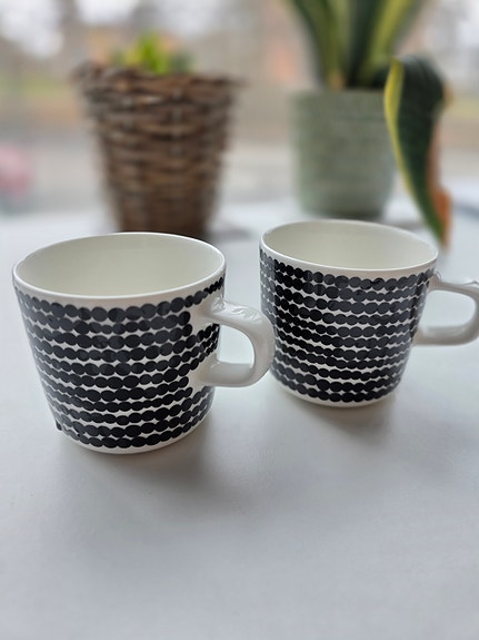 Marimekko Räsymatto -kahvikupit