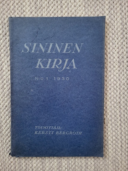 Sininen kirja n:o 1 1930