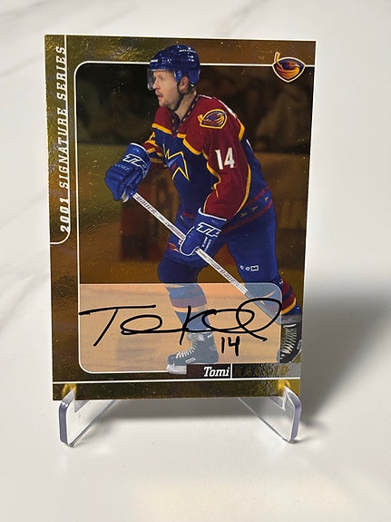 Tomi Kallio 2001 In The Game Signature Series Autograph