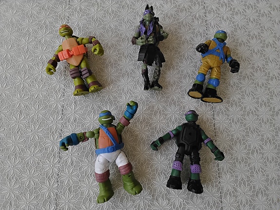 TURTLES hahmot 5 kpl