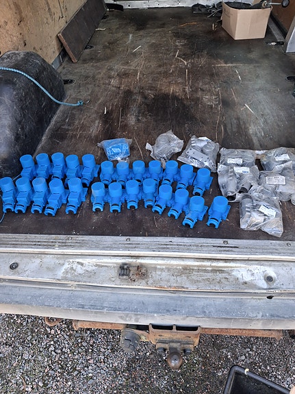 hanakulmarasioita 15 ja 18mm pex putkelle