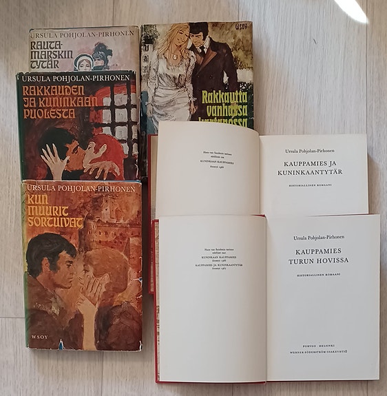 Ursula Pohjolan-Pirhonen romaanisarja kovakantiset kirjat
