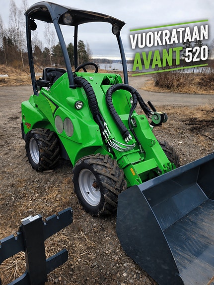 Vuokrataan Avant 520 pienkuormaaja