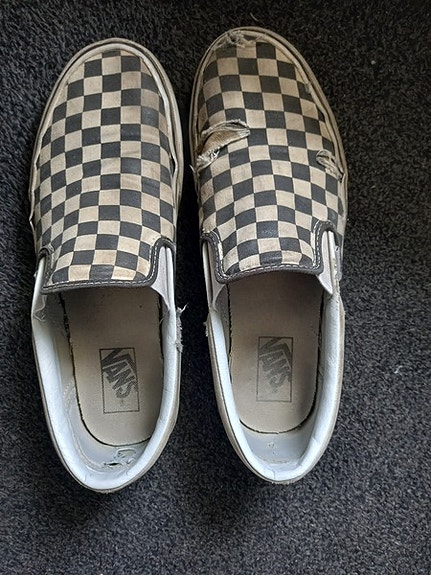 Vans slip-on tennarit ruutukuviolla, koko 42