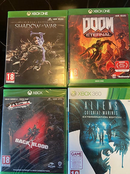 2 XBox One -peliä + 1 XBox 360 -peli
