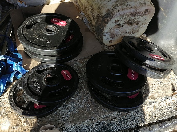 Levypainoja 15kg.