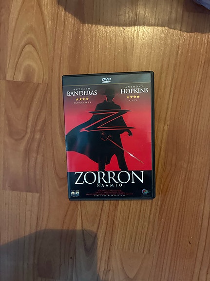 Zorron Naamio DVD, Antonio Banderas, Anthony Hopkins