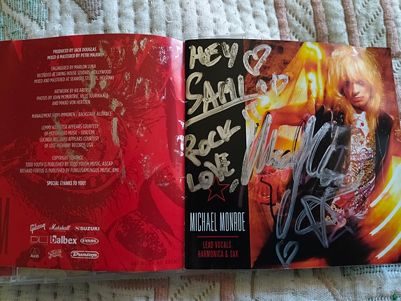 Michael Monroe cd omistusnimmarilla