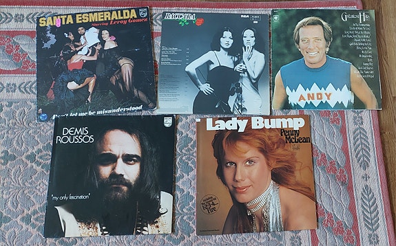 LP levyjä 1970 luvulta
