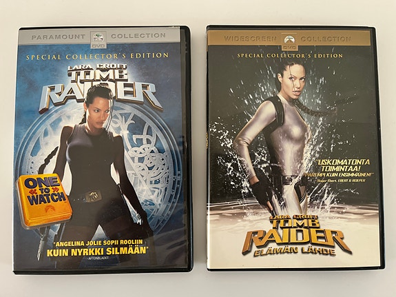 Lara Croft Tomb Raider -elokuvat DVD 2 kpl
