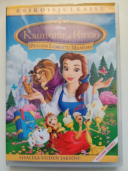 Disney Kaunotar ja Hirviö Bellen lumottu maailma dvd