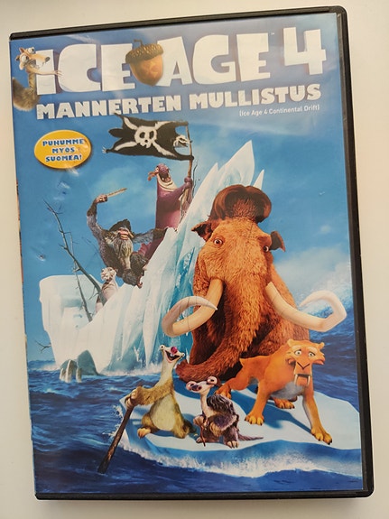 Ice Age 4 Manner ten mullistus DVD-elokuva