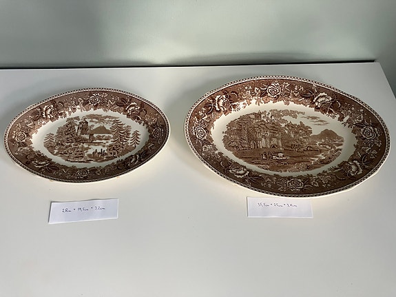 Arabia Maisema tarjoiluvati / lautanen x 2