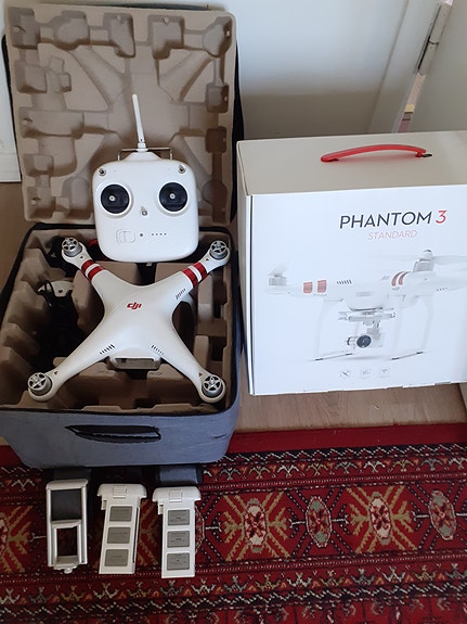 DJI Phantom 3 -kamera drooni valkoinen