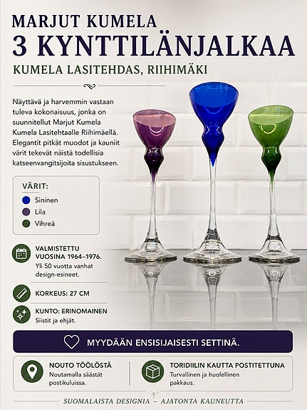 💜💙💚Marjut Kumela / 3 Kynttilänjalkaa / 1964-1976
