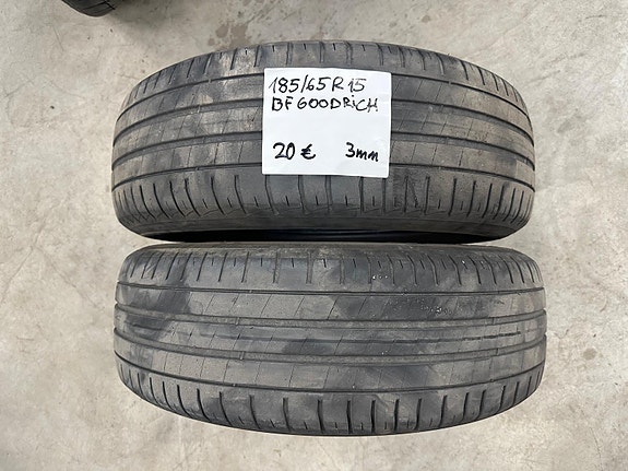 185/65R15 BF Goodrich käytetyt kesärenkaat