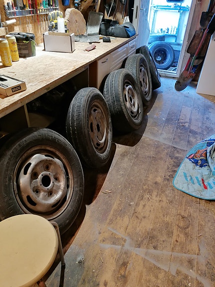 transitin 15" vanteet 5.kpl huonoilla kesärenkailla