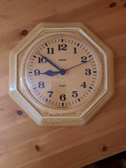 Vintage keraaminen seinäkello