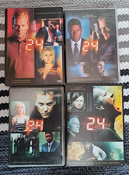 24 dvd-sarja kaudet 1, 2, 3 ja 6