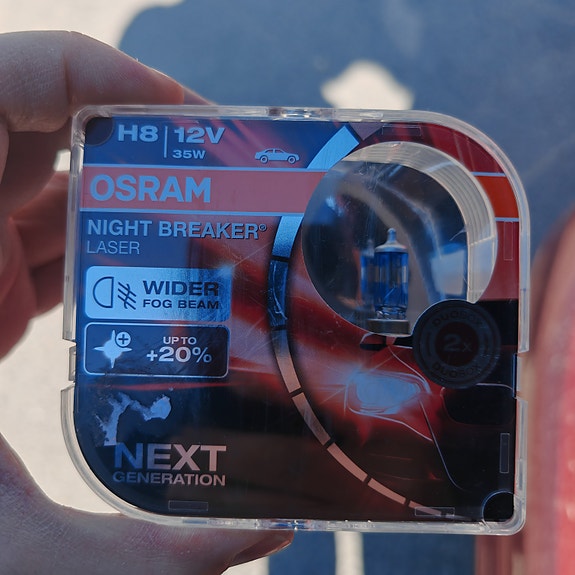 H8 Osram Night Breaker Laser +150%, 35W 12V, 2kpl