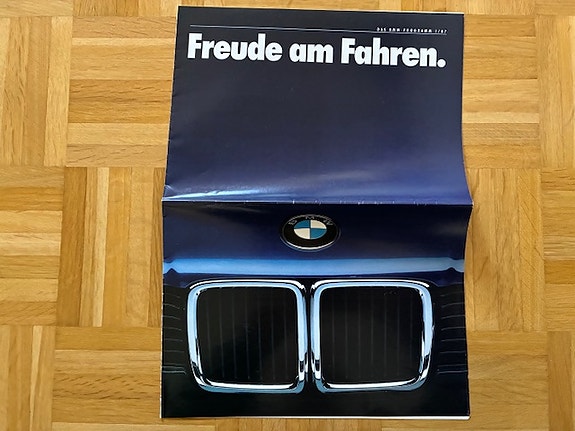 Esite BMW mallisto 1987 E30 E32 E28 E24, myös E30 M3 ja E28 M5