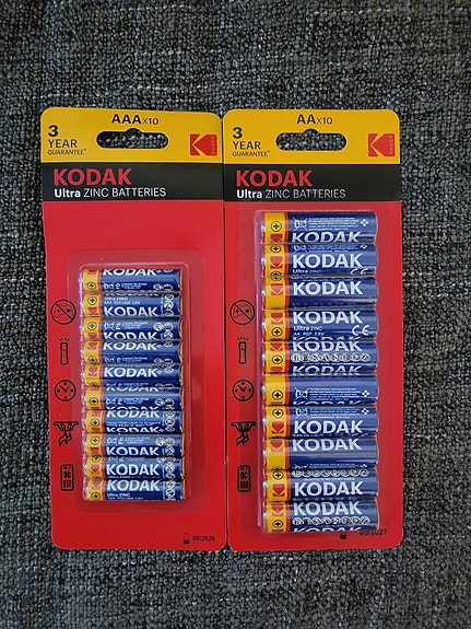 Kodak AA ja AAA paristo